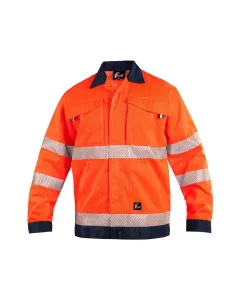 Bluza robocza odblaskowa CXS Norwich pomarańczowo-granatowa